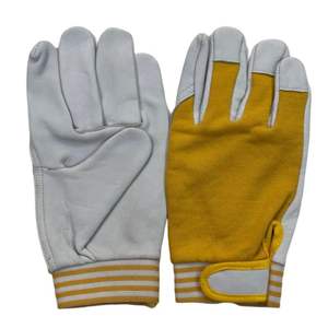 Gants de travail d'assemblage robustes en cuir de vachette doux et confortable Protection des bras des mains pour une utilisation domestique dans le jardin - Product Image 2