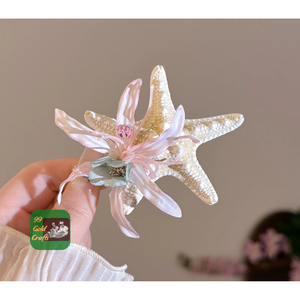 คลิปผมเปลือกหอยทำด้วยมือสำหรับผู้หญิงเครื่องประดับเปลือกหอยธรรมชาติที่เป็นเอกลักษณ์สำหรับใช้ในชีวิตประจำวันหรือกิจกรรมชายหาดพิเศษ - Product Image 5