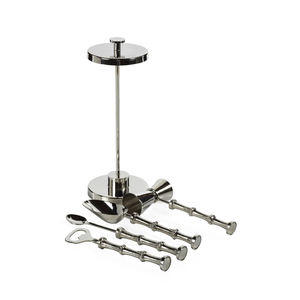Stainless Steel <b>Bar</b> <b>Tool</b> Set With Ornate Handles And Hangers - Product Image 4