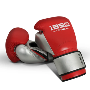 Los últimos guantes de boxeo de cuero de vaca genuino, guantes de Kick Boxing estampados para mujeres y hombres, guantes de lucha MMA con logotipo personalizado de alta calidad 2024 - Product Image 2