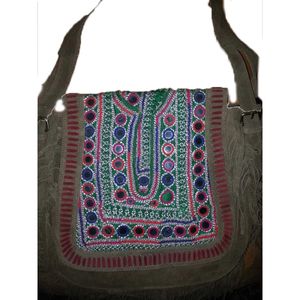 Sac ethnique grande capacité pour femmes embellissements de miroir fil coloré fermeture éclair de travail pour événements culturels tenues traditionnelles - Product Image 6