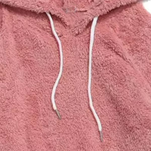 Men's Zipper-Up <b>Sherpa</b> <b>Fleece</b> Hoodie-Custom Design Printing Long Sleeve Fluffy & Thick Winter Oversized Fit - Product Image 4