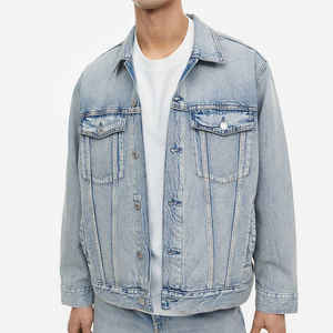 Veste en jean stylée pour hommes, tenue décontractée OEM, vente en gros de veste en jean en coton de haute qualité pour hommes, veste en jean personnalisée pour hommes à vendre - Product Image 2