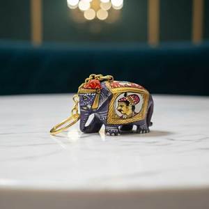 Premium Quality Indian Eco-Friendly Wooden Elephant Keychain Handmade with Smooth Surface Modern Design Custom Colors Available - Product Image 5