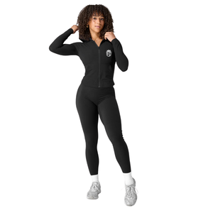 Womens Lightweight Zip Hoodie Long Sleeve Slim Fit Active <b>Yoga</b> Gym Training Performance <b>Jacket</b> Breathable Stretch Wear - Product Image 3