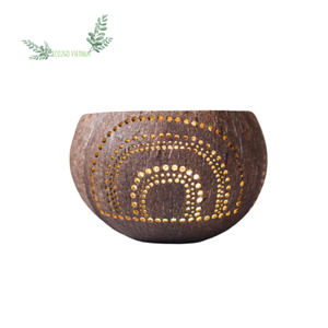 Hot 2025!!! Hot Sale Coconut Shell <b>Tealight</b> <b>Holder</b>/<b>Tealight</b> <b>Holders</b> With Customized Size and Logo Made in Vietnam - Product Image 1