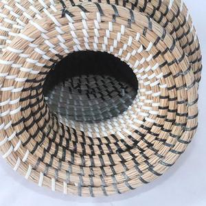 Meilleures ventes HNH Craft Vase rond en jonc de mer pour la maison, design moderne OEM, personnalisable, fait main du Vietnam, vente en gros, anniversaire - Product Image 3