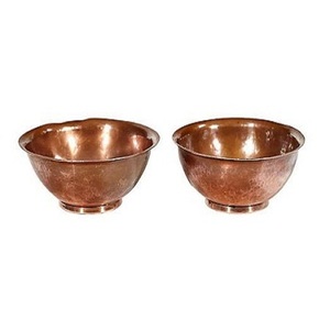 Cuenco para servir alimentos de cobre martillado, forma redonda, tamaño personalizado, cuenco para Mezclar alimentos para uso en utensilios de cocina - Product Image 3