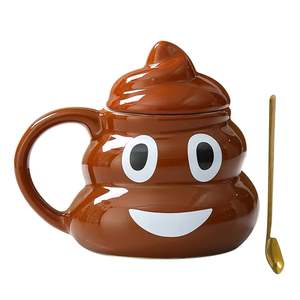 High Quality Emoji Popo Ceramic <b>Cup</b> with Handle Modern Design for <b>Espresso</b> Customisable Logo Business Gifts Parties - Product Image 6