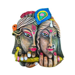 หรูหราแบบดั้งเดิม Radha krishna ออกแบบนามธรรมหัตถกรรมดินเผาแขวนผนังโชว์รูมห้องนั่งเล่นบ้าน D20 CM X - Product Image 4