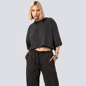 Top Corto Unisex de Alta Calidad, Bonito y Transpirable, para Yoga, Verano, Mangas Cortas, con Impresión de Logotipo Personalizado, Venta al Por Mayor - Product Image 1