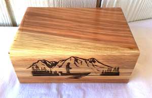 Urna de madera de recuerdo para restos de cola, urnas de cremación para hombres adultos con cenizas grandes de madera - Product Image 3