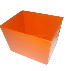 Jardinière en métal orange avec trou de drainage pour la maison, le restaurant et le jardin - Pot décoratif écologique - Product Image 3