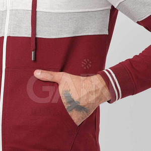 Sweats à capuche personnalisés Streetwear Oem Low Cotton Blended hoodies avec logo personnalisé sur fermeture éclair Sweats à capuche fabriqués au Pakistan - Product Image 6