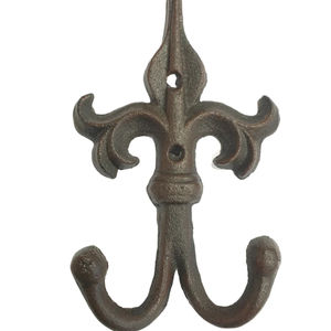 Crochet mural en fer fini rustique personnalisé dans un nouveau style de suspension murale prix de gros crochet mural pour suspendre les vêtements - Product Image 1