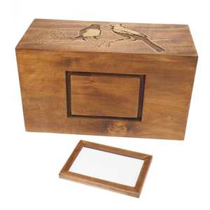 Double Wood Urn Personalized <b>for</b> Human Ashes With Frame <b>for</b> Photo <b>Memorial</b> Box Carved Keepsake Cremation Urns <b>Boxes</b> <b>for</b> Burial - Product Image 3