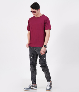 เสื้อยืดคอกลมแขนสั้นพิมพ์ลาย DTG ใส่200gsm 180gsm ป้ายคอแบบหลวมใส่ได้ตามต้องการ - Product Image 3