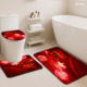 Ensemble de tapis de salle de bain imprimés sur mesure pour salle de bain, rideau de douche antidérapant, tapis de bain - Product Image 3