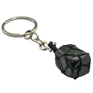 พวงกุญแจมาคราเม่ทำมือจากอะเมซอนไนต์ควอตซ์ ขายส่งจำนวนมาก สไตล์เครื่องรางฮวงจุ้ย คุณภาพพรีเมียม เป็นมิตรกับสิ่งแวดล้อม - Product Image 1