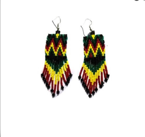 Pendientes de Cuentas Verdes Hechos a Mano-N S TOMAR ARTESANÍAS Modernos y Económicos - Product Image 3