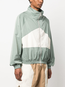 Chaqueta de chándal de nailon para hombre, conjunto de ropa de abrigo deportiva activa con estampado sólido, ropa de calle para correr al aire libre, cortavientos, venta al por mayor - Product Image 2