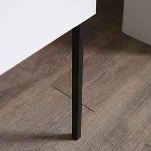 Mueble de Baño Minimalista de Dos Piezas de Cerámica BELIZE de 80 cm, para Colgar en la Pared, con Lavabo, Espejo y Toallero Lateral - Product Image 6