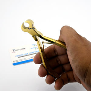 Alicates de corte de queratina de acero inoxidable de lujo de 5 pulgadas para extensiones de cabello herramienta de borde afilado con bolsa conveniente incluida - Product Image 3