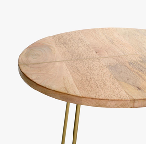 Nouvel arrivage en gros de table basse en bois de forme ronde à base de métal table centrale au design super spécial pour plusieurs occasions - Product Image 5