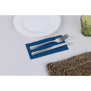 Tovaglioli Piegati Blu 24x40cm 1/6 Punto a Punto 1200pz B2B - Product Image 1