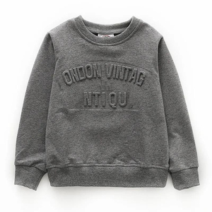 Sudaderas térmicas en relieve de gran tamaño de lujo para hombre, peso pesado, estampado 3D, cuello redondo, bordado personalizado de talla grande alta - Product Image 3