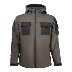 Customized Men's <b>Camouflage</b> Bomber Fleece Jacket Formal Streetwear Windbreaker Coat for Spring Autumn Outdoors with Front Logo - Product Image 4