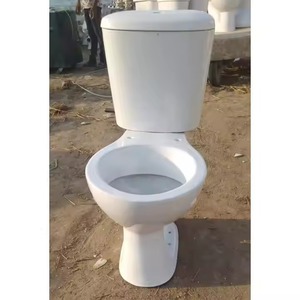 Artículos sanitarios de baño de porcelana Asiento de inodoro de armario de agua de dos piezas con cubierta de asiento de plástico y accesorios LLC Juego completo de WC - Product Image 3