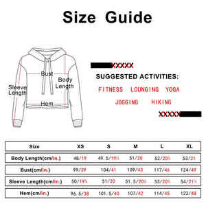 Último diseño logotipo personalizado de gran tamaño Crop Top pulóver sudadera recortada Hoody mujeres Crop Top Hoodies - Product Image 6