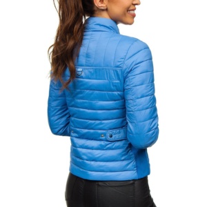2024 invierno mujer cremallera Puffer abajo chaqueta Casual estilo callejero impermeable y diseño de burbujas nuevo abrigo - Product Image 3