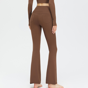 Leggings en coton haute durabilité pour femmes Pakistan à la mode écologique décontracté Yoga Sport pantalon Logo taille conception pour dames - Product Image 3