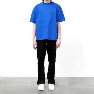 เสื้อยืดสีดำกรดซักของผู้ชายไฮสตรีทเสื้อยืดโอเวอร์ไซส์สไตล์ฮิปฮอประบายอากาศได้ดีพิมพ์ลายดิจิตอลแบบวินเทจ - Product Image 4