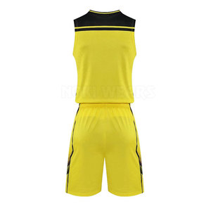 Vêtements de sport récents uniformes de basket-ball avec logo personnalisé uniforme de basket-ball de couleur unie - Product Image 2