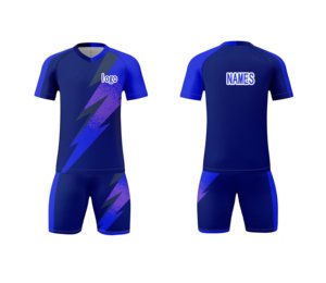 Uniforme Personalizado, Jersey de Fútbol OEM Hecho a Medida, 100% Poliéster, Anti-UV, Transpirable, de Secado Rápido - Product Image 2