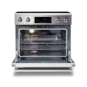 Great-Intelli Professional - Cocina Independiente de Acero Inoxidable de 30 Pulgadas con 4 Quemadores de Gas y Horno Eléctrico para Uso Doméstico - Product Image 1