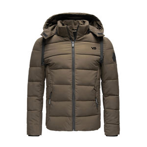 Veste matelassée unisexe de haute qualité nouveauté saison d'hiver tissu de polyester épais Logo personnalisé à la mode grande taille imperméable - Product Image 5