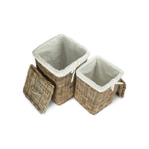 Square Rattan <b>Wicker</b> <b>Laundry</b> <b>Basket</b> - Product Image 1