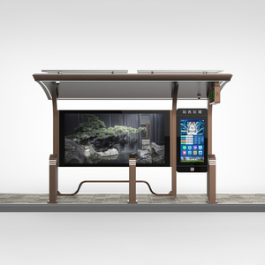 Parada de Autobús con Energía Solar, Pantalla LED de Información, Estructura Resistente a la Intemperie y Asientos Cómodos - Product Image 2