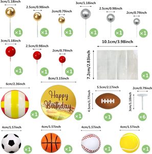 Decoraciones para Pasteles Deportivos, Juego de 38 Piezas, Diseño de Unicornio, Forma de Estrella, Personalizadas para Fiestas de Cumpleaños, Niños de 6 a 8 Años, Plástico - Product Image 3