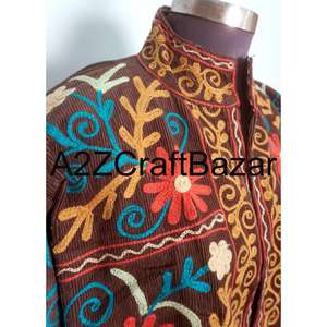 Vêtement d'extérieur traditionnel de mode ethnique, veste en coton non tissé respirant de qualité supérieure, brodée, pour l'été et l'automne, vente en gros - Product Image 3