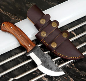 Multipurpose Damascus Steel Tracker <b>Knife</b> with Wood Handle OEM Customizable Trucker <b>Knives</b>-Jahangir Enterprise Brand No Warranty - Product Image 4