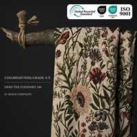 Tissu Jacquard Européen Classique en Gros, Motif Damassé à Fil Doré, Personnalisable, Faible MOQ