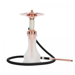 Cachimba Shisha de cristal de lujo con cuerpo de aleación de aluminio, manguera de silicona, diseño moderno, juego para fumar al por mayor para salón, Bar, uso en fiestas - Product Image 4