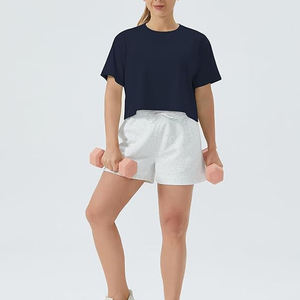 Camisetas cortas de algodón modernas para mujer, tela suave y cómoda, ideal para clima cálido y uso diario - Product Image 6