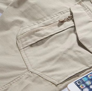 Pantalones personalizados de nailon para exteriores para hombre, impermeables, tácticos, para senderismo, trotar, secado rápido, transpirables, de talla grande y plana - Product Image 5