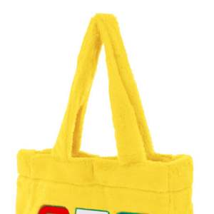 Order of the Eastern Star OES Gold Fur Tote Bag Soft Plush Embroidery Sorority <b>Gift</b> Custom Logo Stylish Women Fashion Handbag - Product Image 5